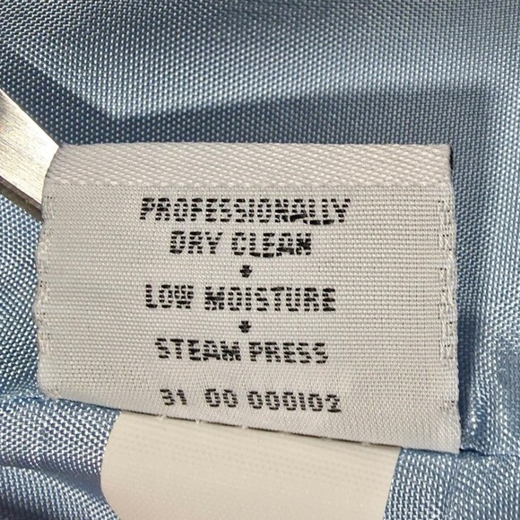 Pendleton Classic Wool Blazer Women's Size 12 Powder Blue Double Breasted - Picture 11 of 12